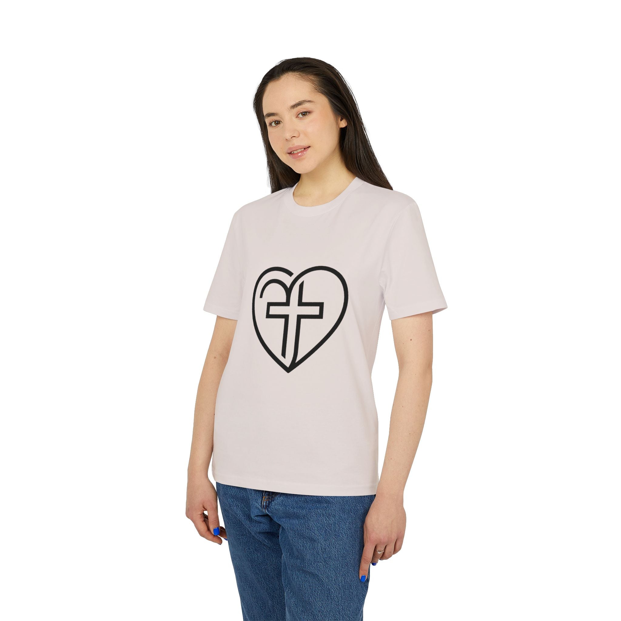 Christian Heart Cross T-Shirt — Faith Graphic Tee