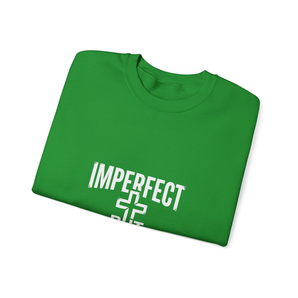 Imperfect But Forgiven sweatshirt | Christian faith cross crewneck