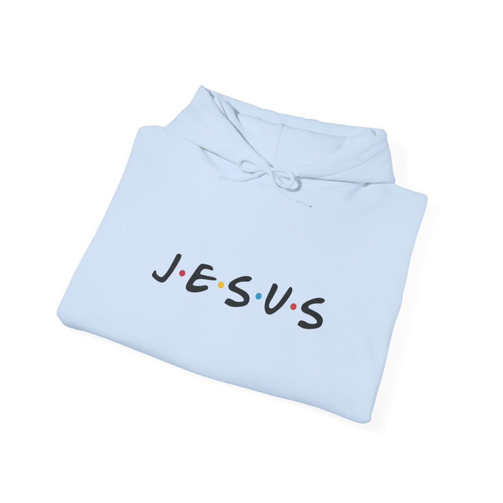 Jesus Friends-Style Hoodie – Minimal Faith Pullover