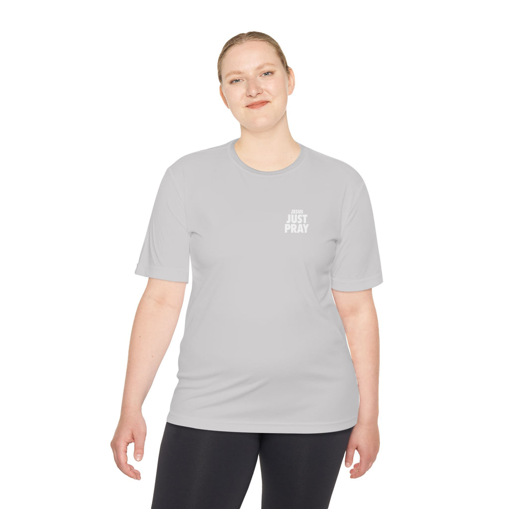 Moisture-Wicking Tee — Minimal "Just Play" Athletic Shirt