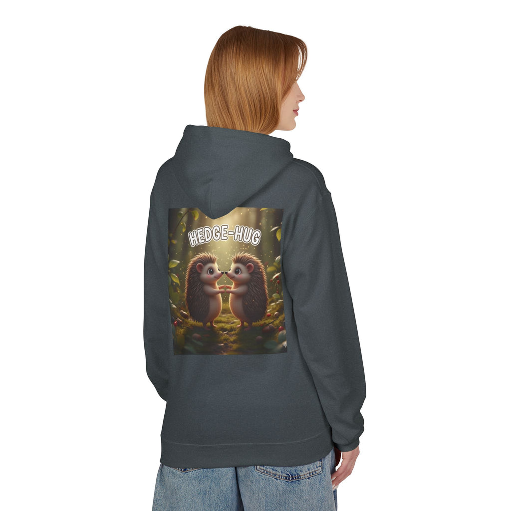 Hedge Hug Hedgehogs Hoodie | Cute Animal Woodland Illustration