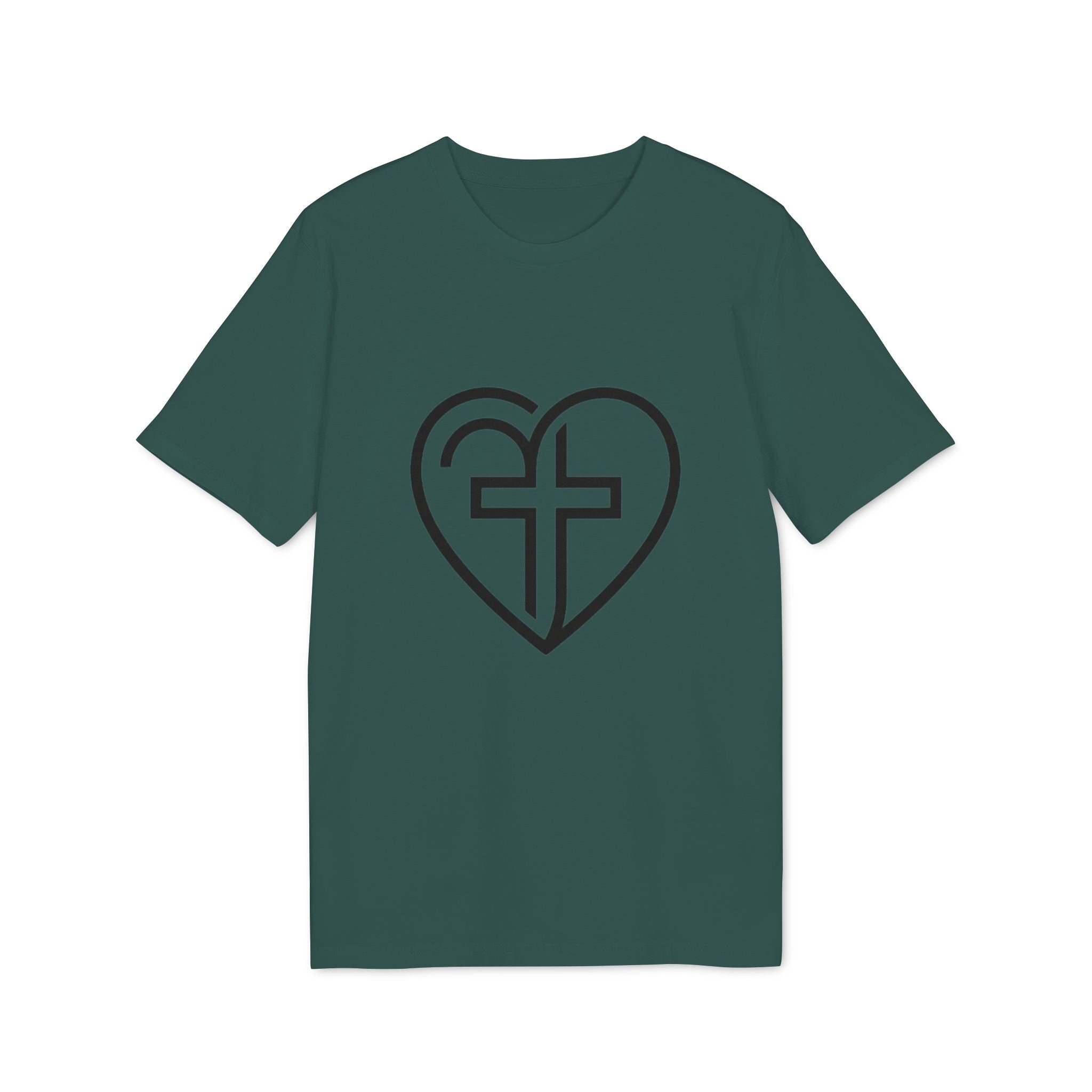 Christian Heart Cross T-Shirt — Faith Graphic Tee