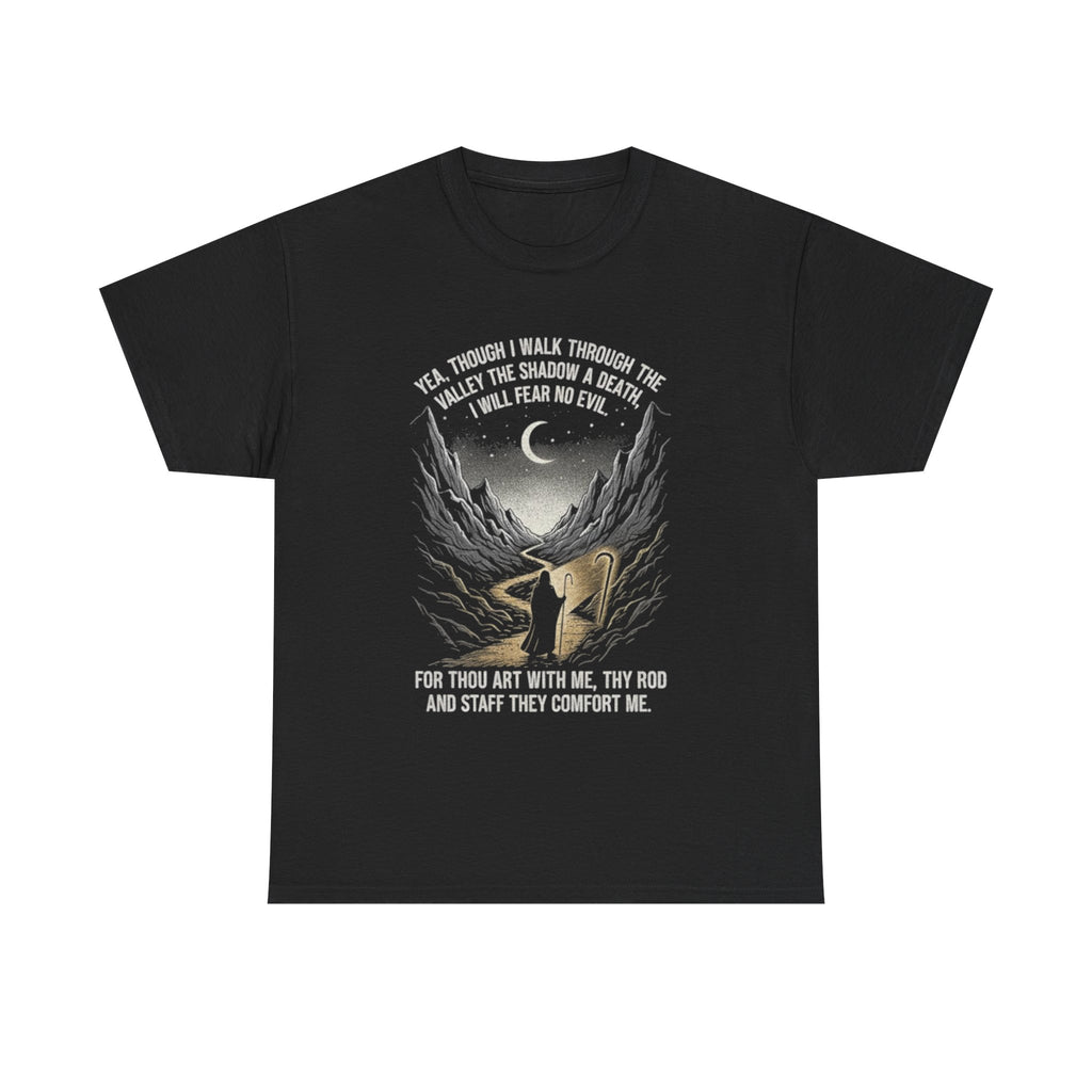 Christian Psalm 23 T-Shirt - 'Yea Though I Walk' Tee