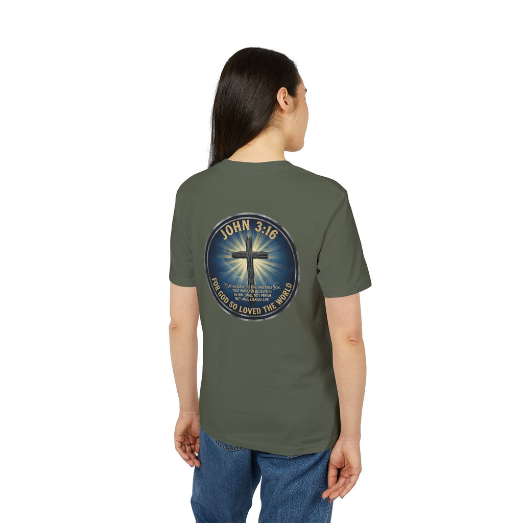 John 3:16 Cross T-shirt | Christian Faith Scripture Tee
