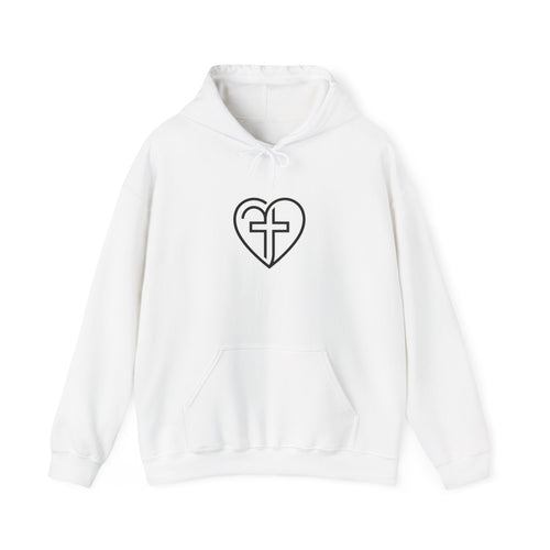 Christian Heart Cross Hoodie