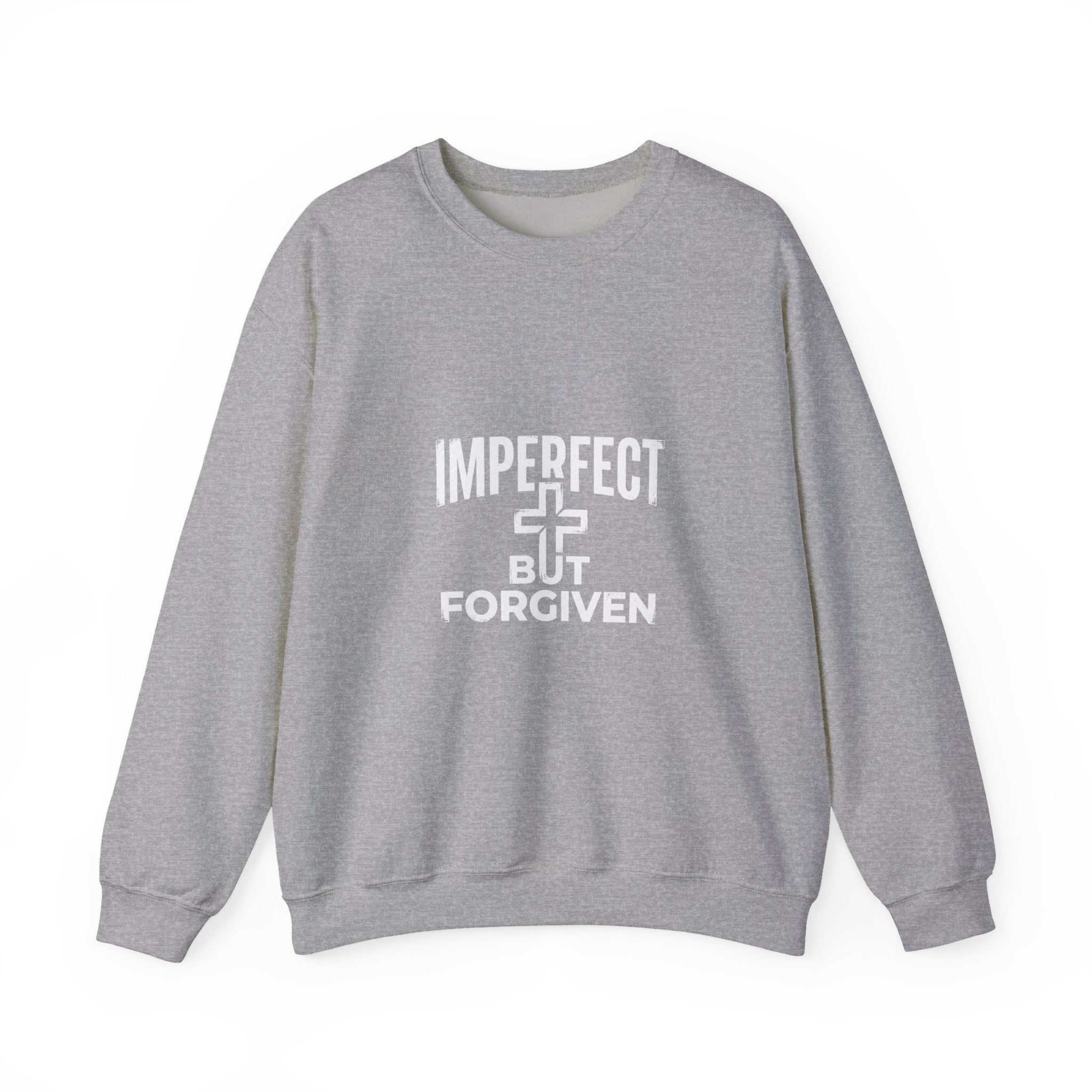 Imperfect But Forgiven sweatshirt | Christian faith cross crewneck