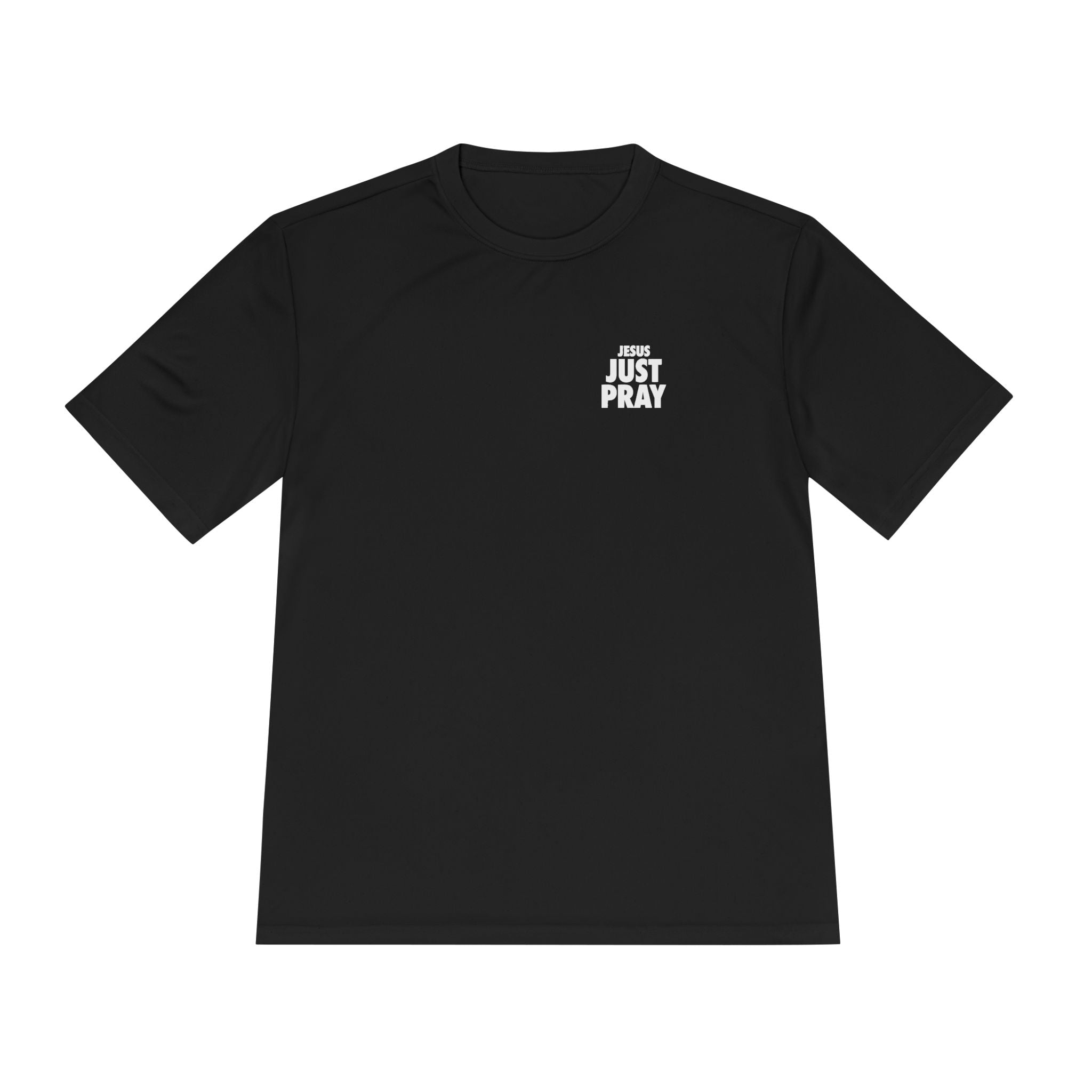 Moisture-Wicking Tee — Minimal "Just Play" Athletic Shirt
