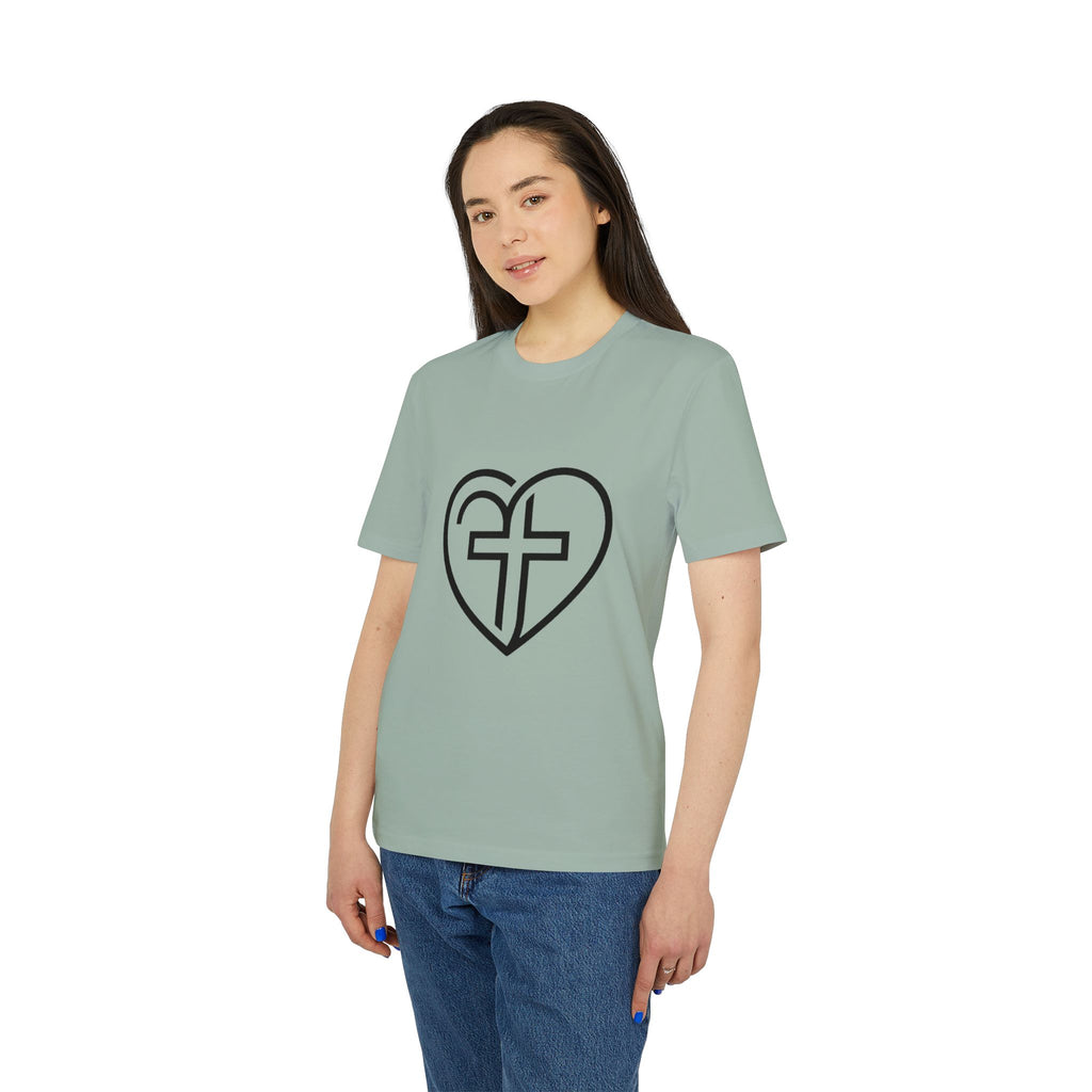 Christian Heart Cross T-Shirt — Faith Graphic Tee