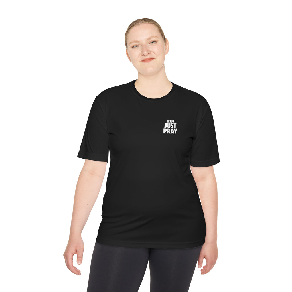 Moisture-Wicking Tee — Minimal "Just Play" Athletic Shirt
