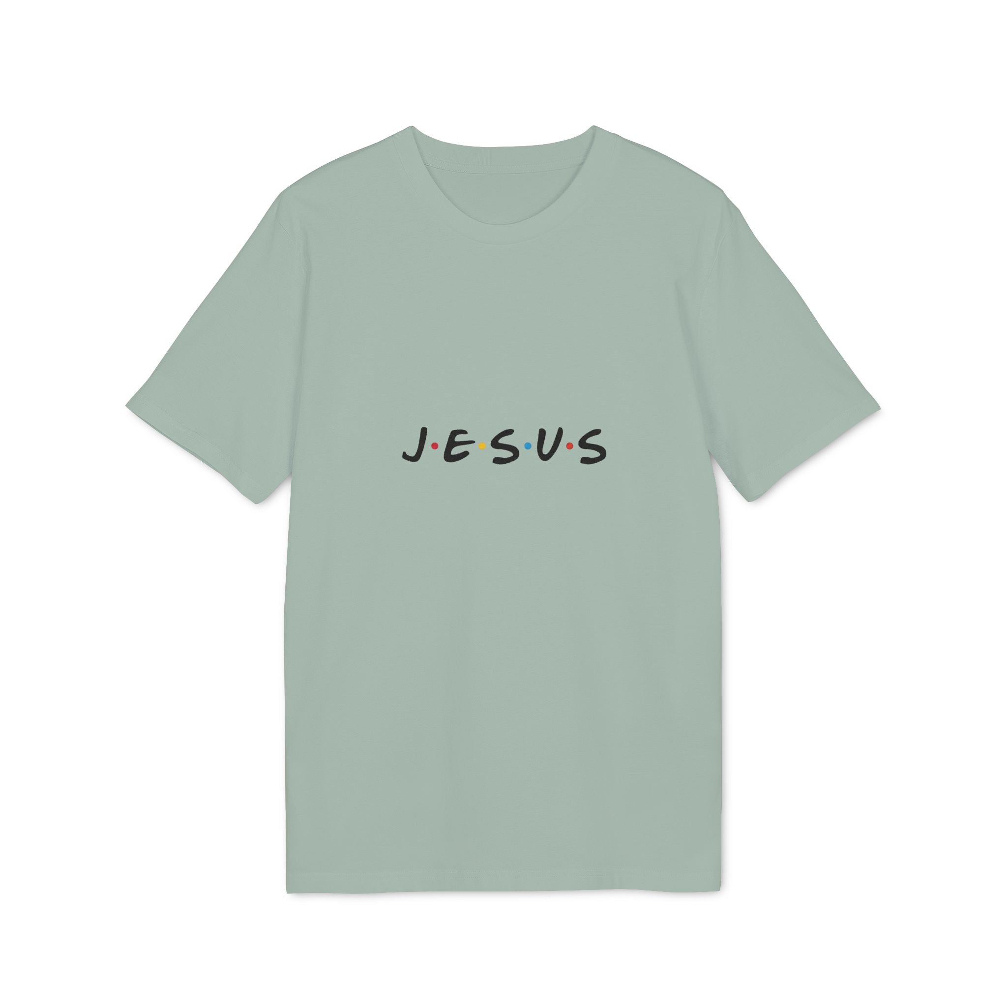 Jesus Graphic T-Shirt — Minimal Faith Tee with Colorful Dots