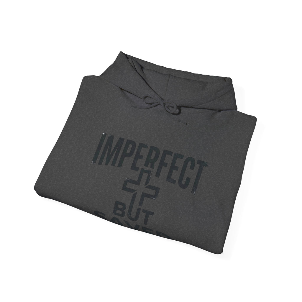 Imperfect But Saved Hoodie — Christian Faith Pullover