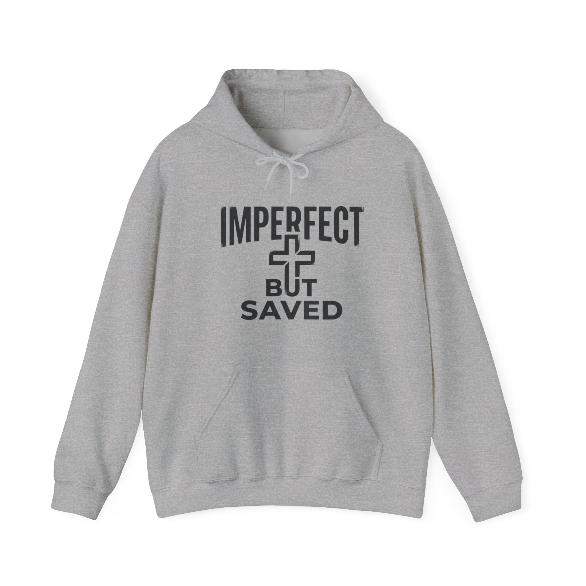 Imperfect But Saved Hoodie — Christian Faith Pullover
