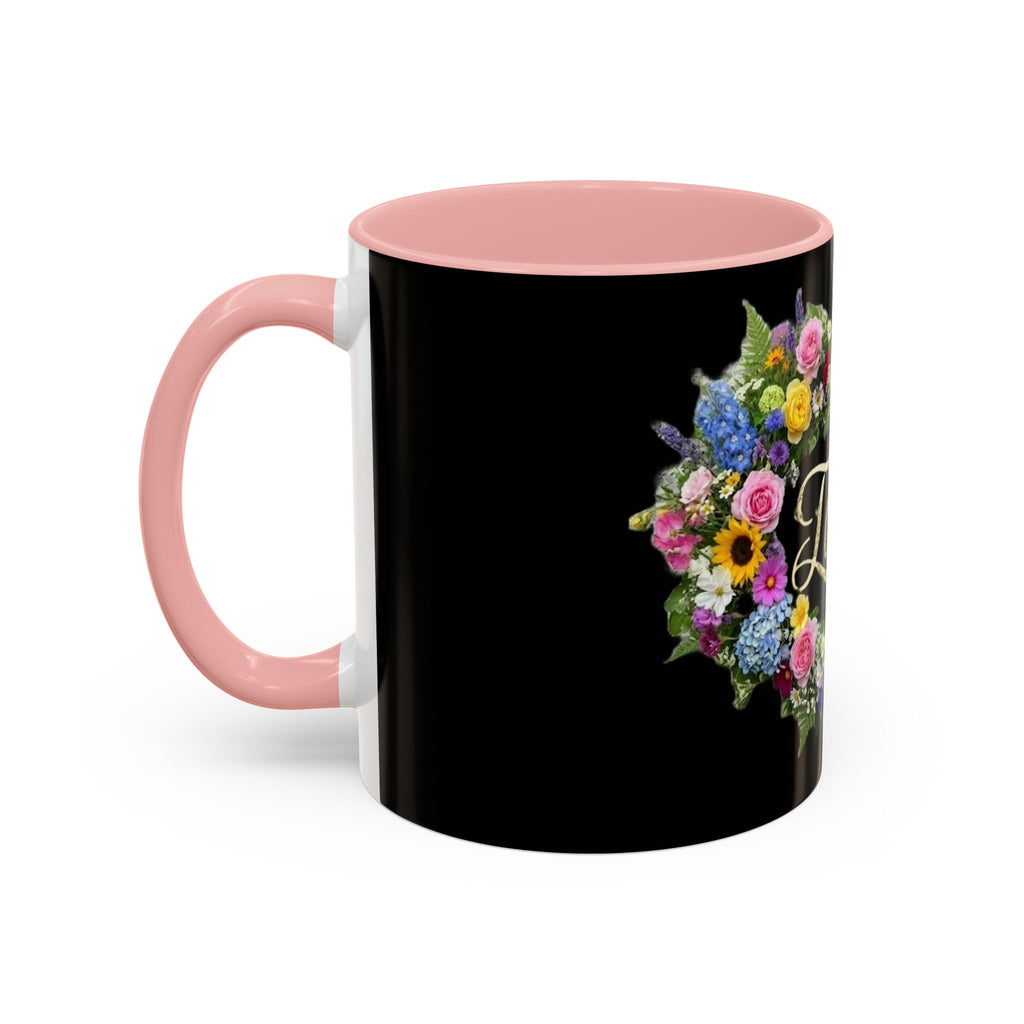 Floral Heart 'Faith' Mug | Accent Coffee Mug 11oz or 15oz