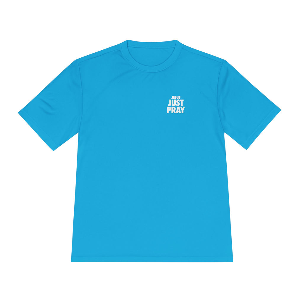Moisture-Wicking Tee — Minimal "Just Play" Athletic Shirt