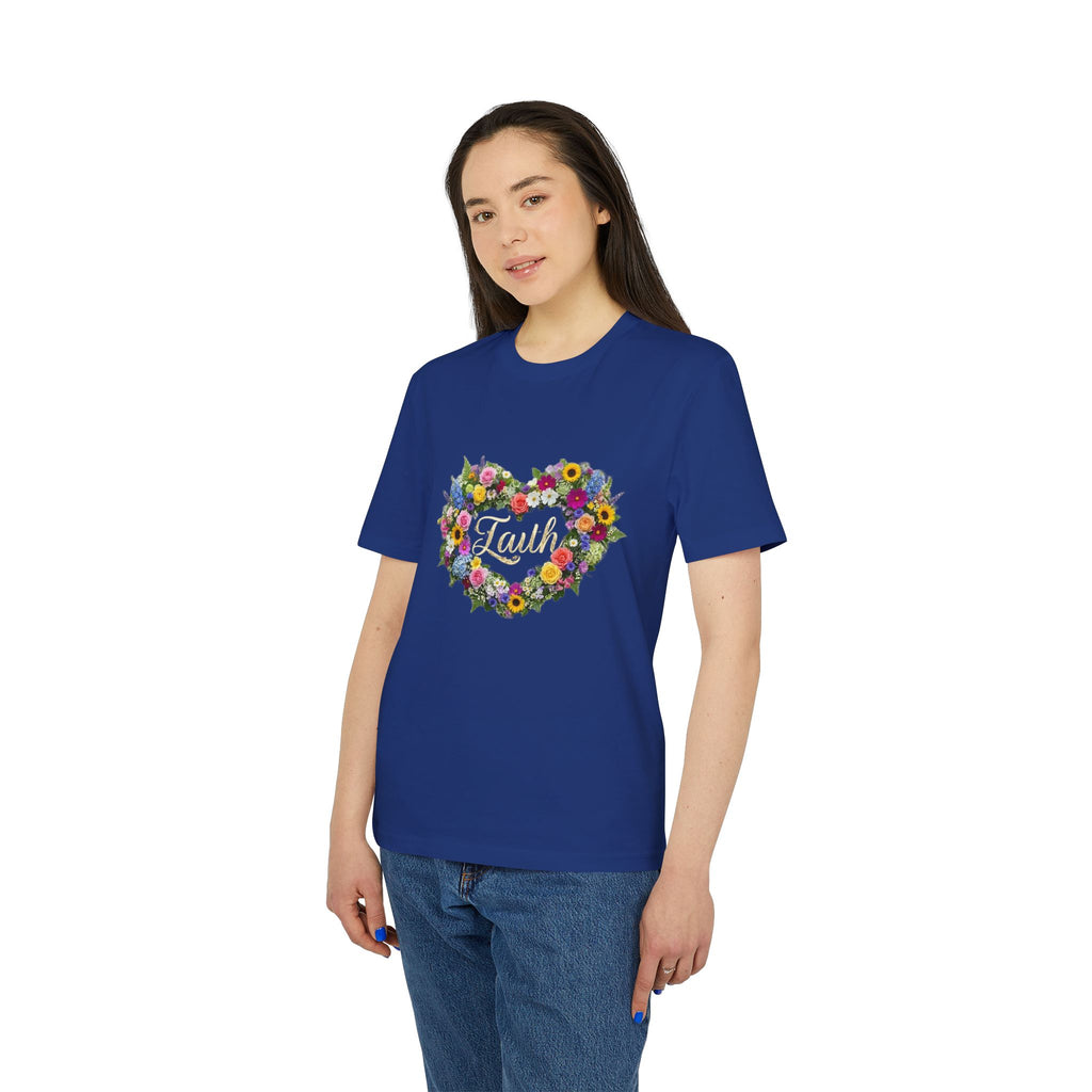 Faith floral heart T-Shirt | Faith shirt