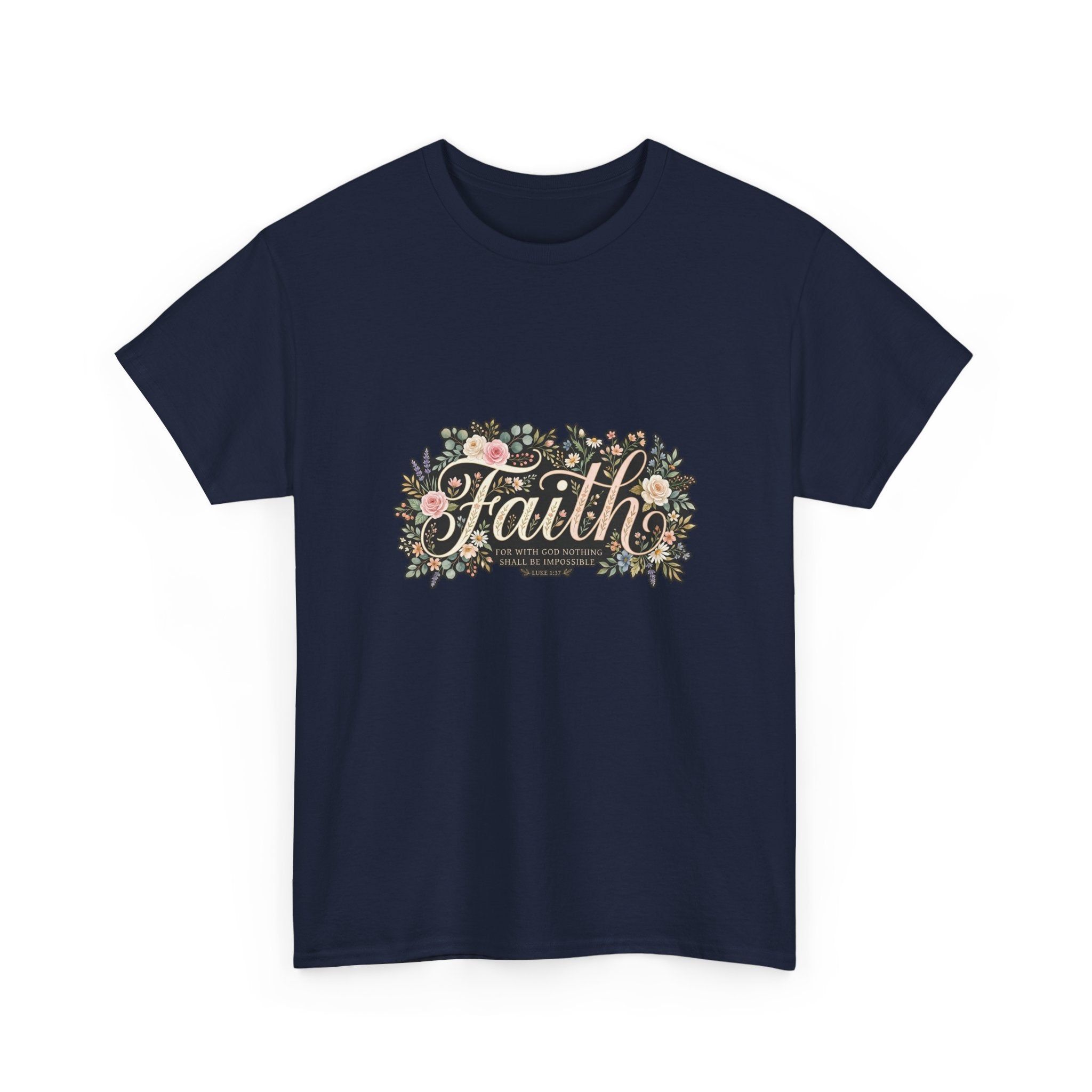 Faith Floral T-Shirt — Inspirational Christian Tee