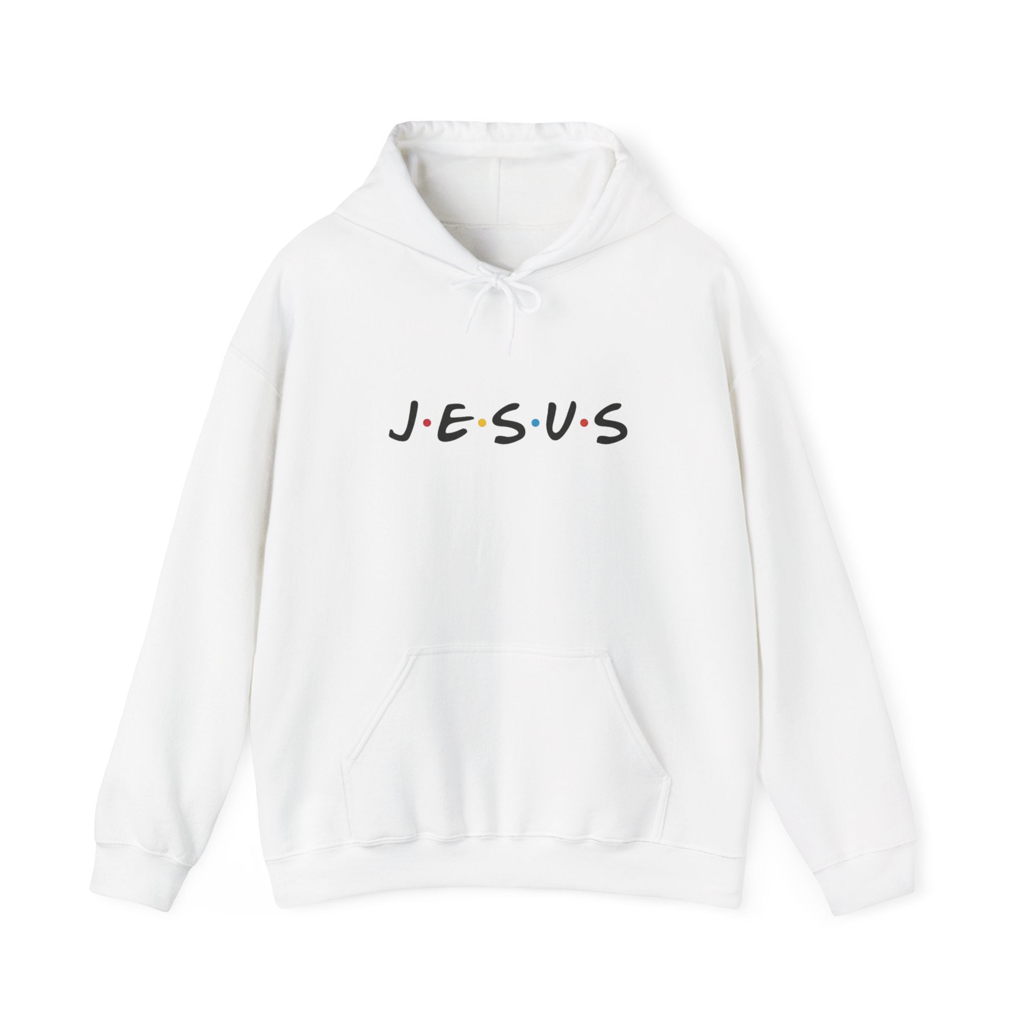 Jesus Friends-Style Hoodie – Minimal Faith Pullover