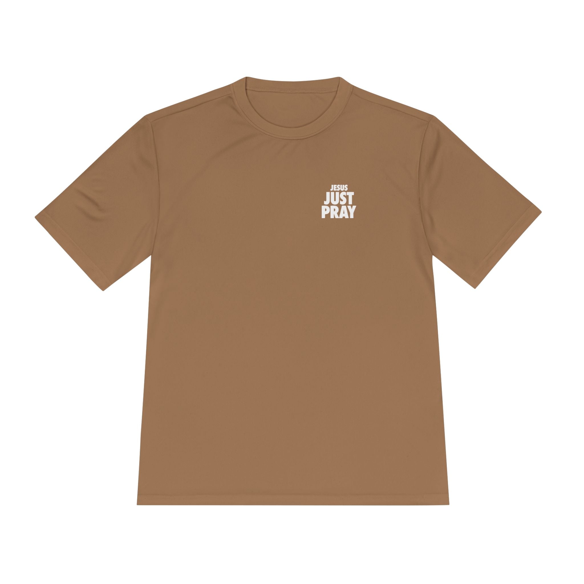 Moisture-Wicking Tee — Minimal "Just Play" Athletic Shirt