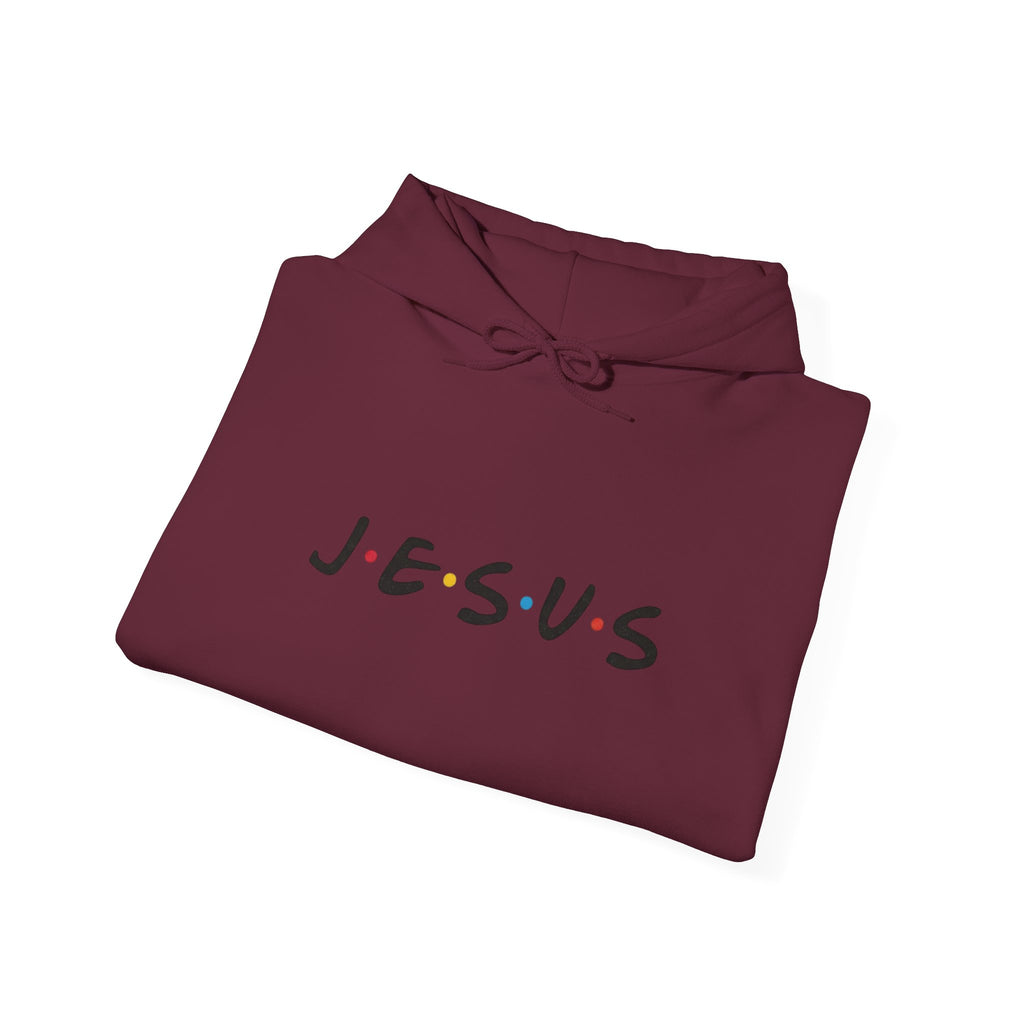Jesus Friends-Style Hoodie – Minimal Faith Pullover