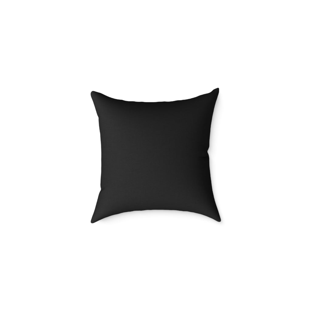 Floral Heart Wreath Love Pillow | Square Poly Canvas Pillow