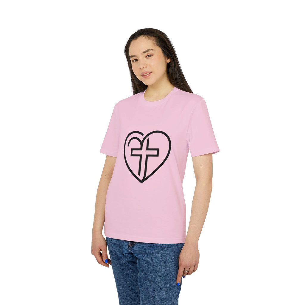 Christian Heart Cross T-Shirt — Faith Graphic Tee