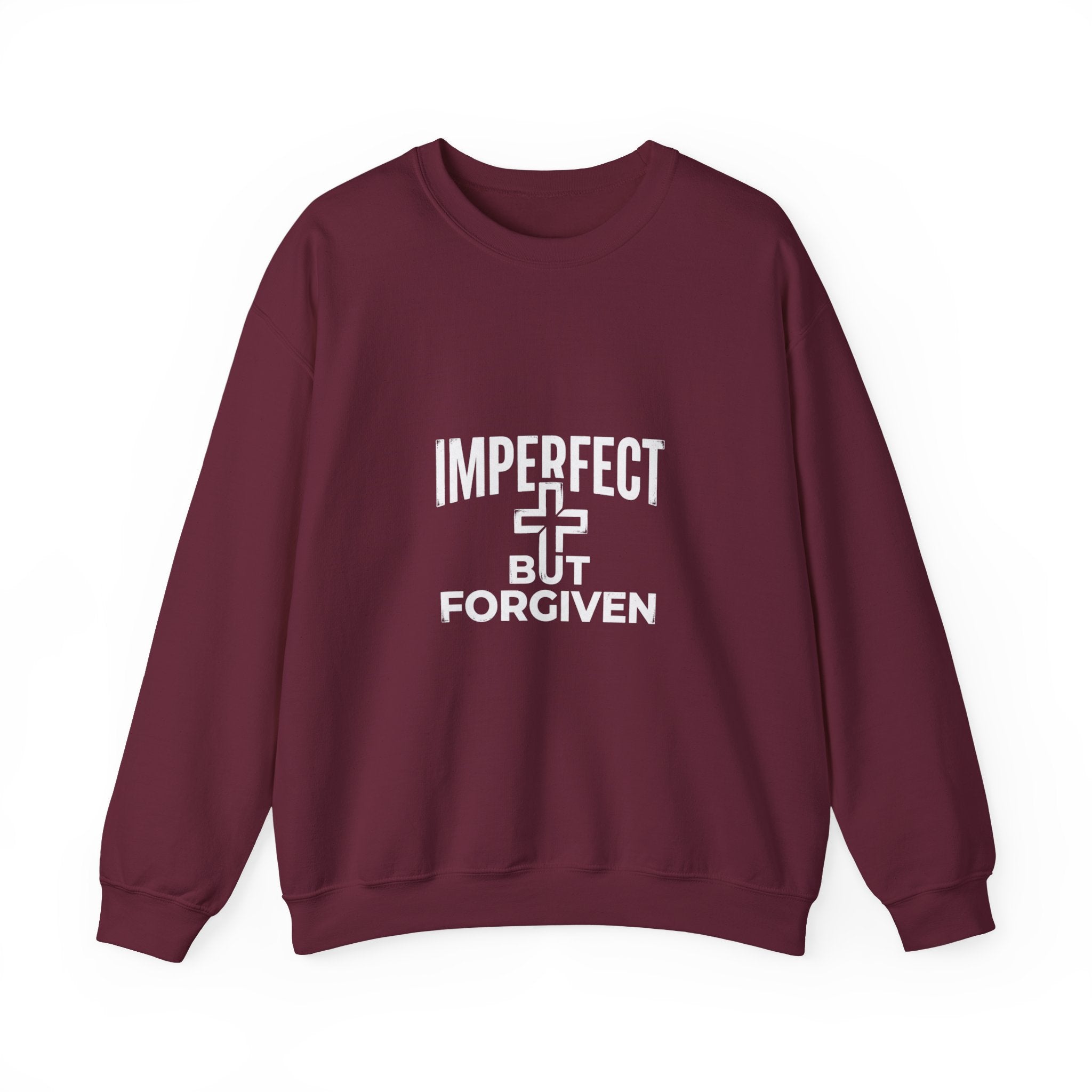Imperfect But Forgiven sweatshirt | Christian faith cross crewneck