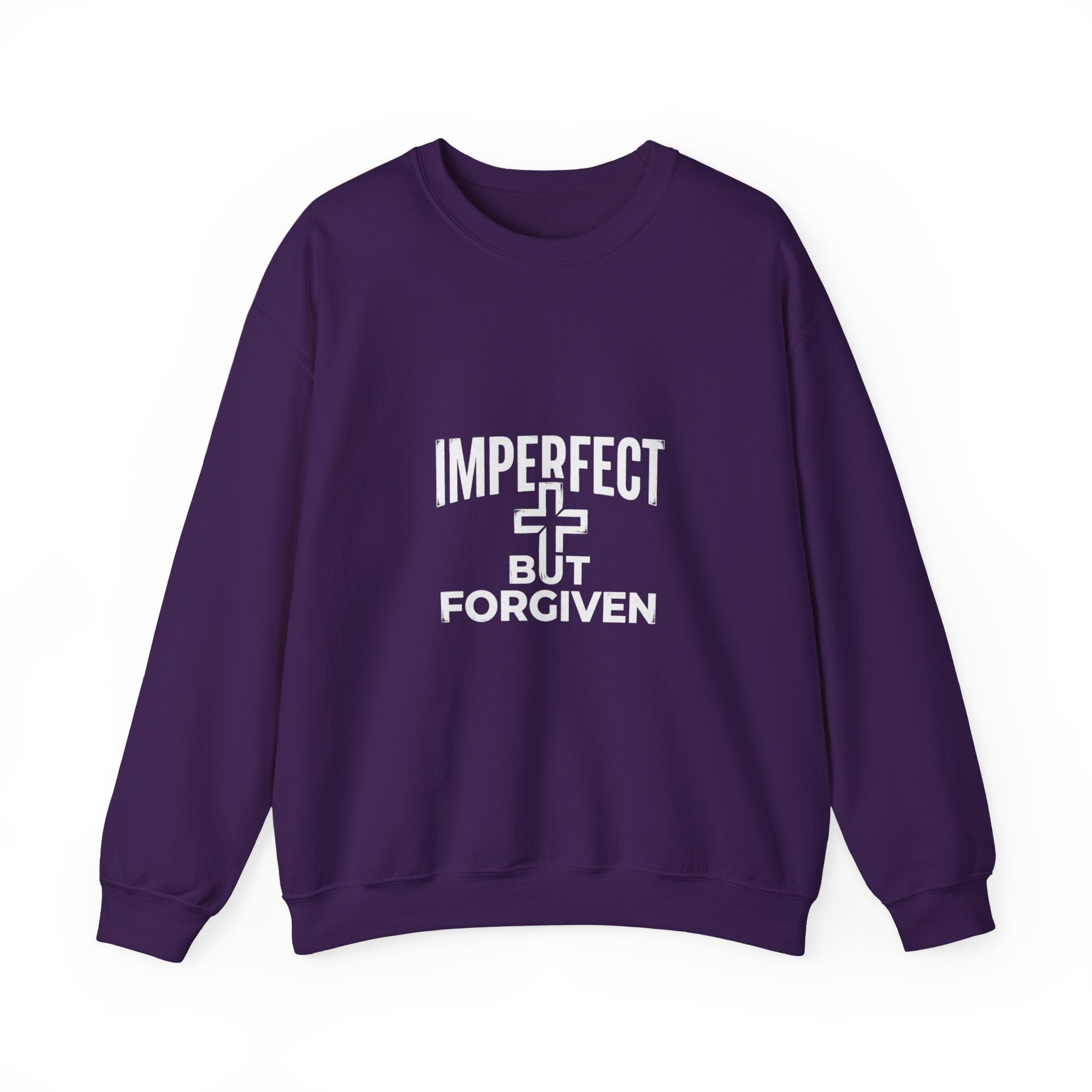 Imperfect But Forgiven sweatshirt | Christian faith cross crewneck