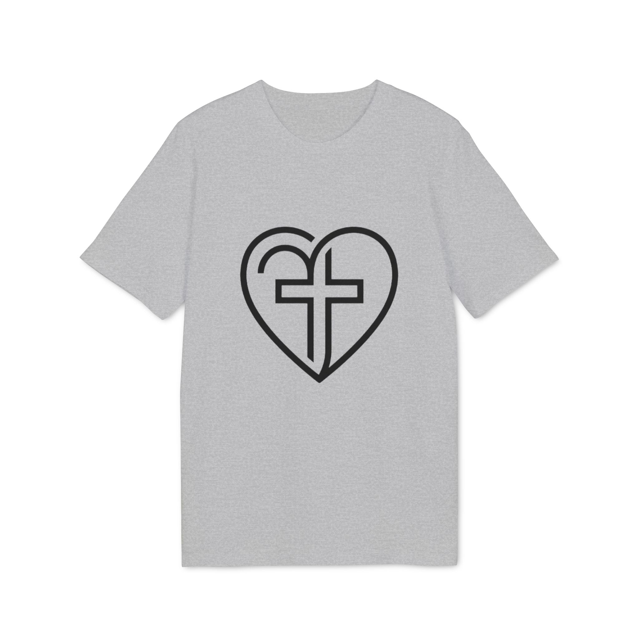 Christian Heart Cross T-Shirt — Faith Graphic Tee