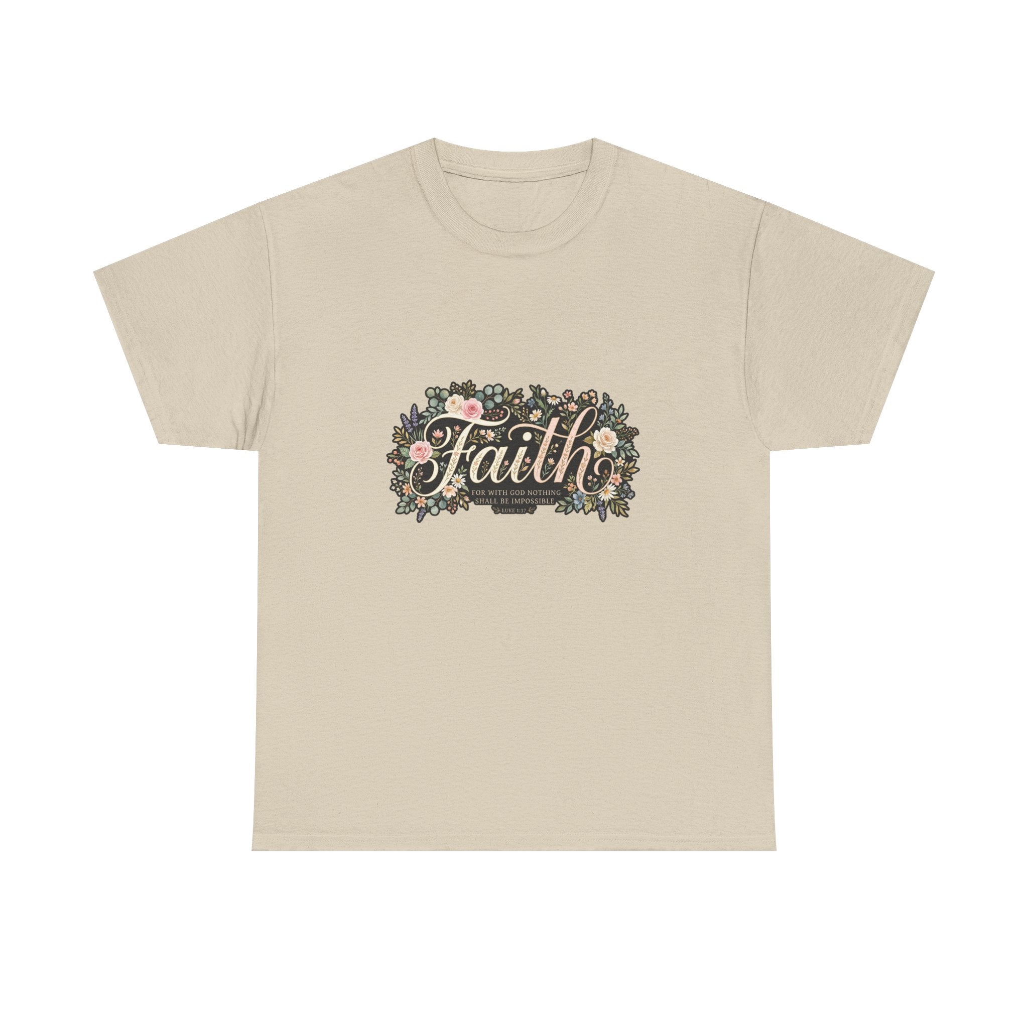 Faith Floral T-Shirt — Inspirational Christian Tee