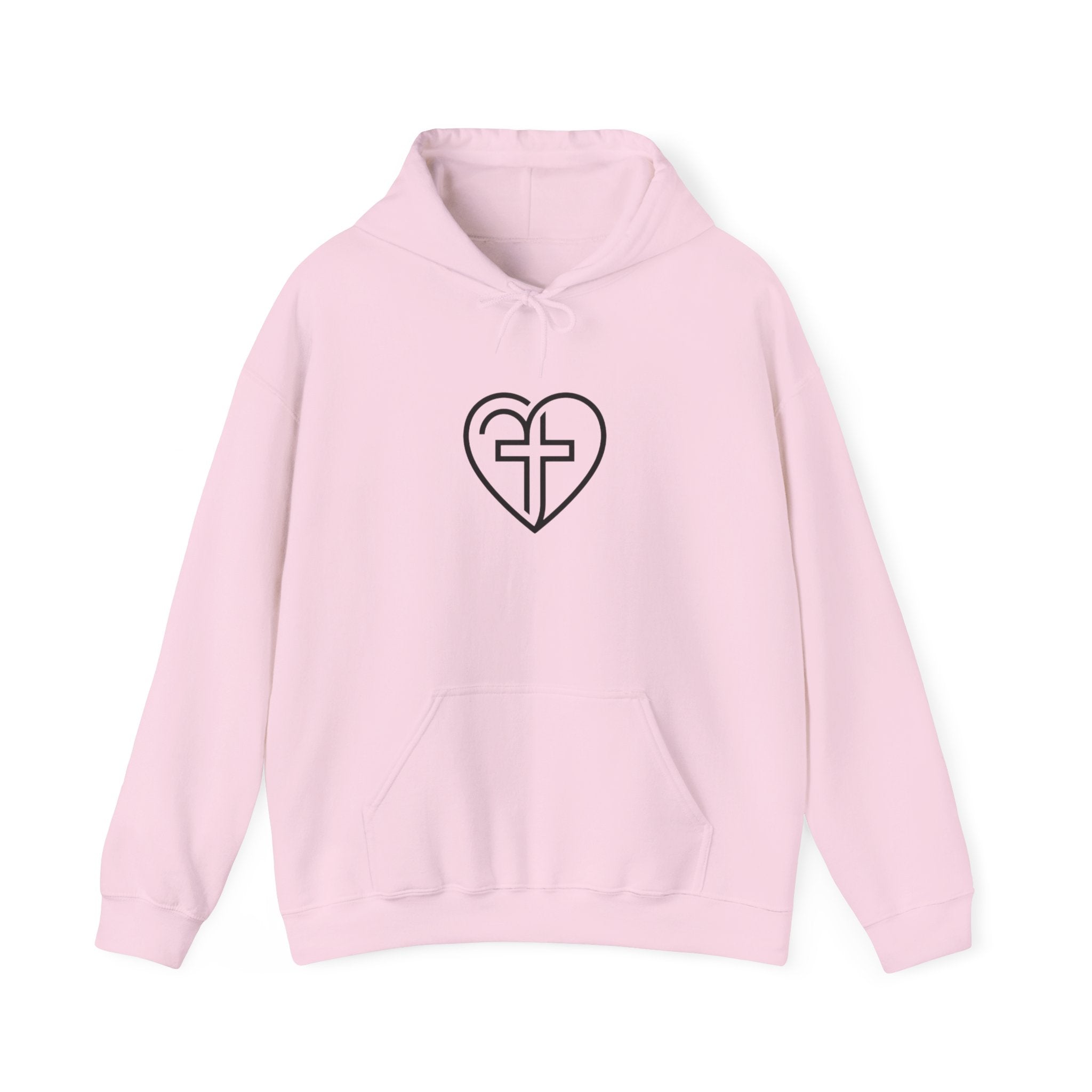 Christian Heart Cross Hoodie