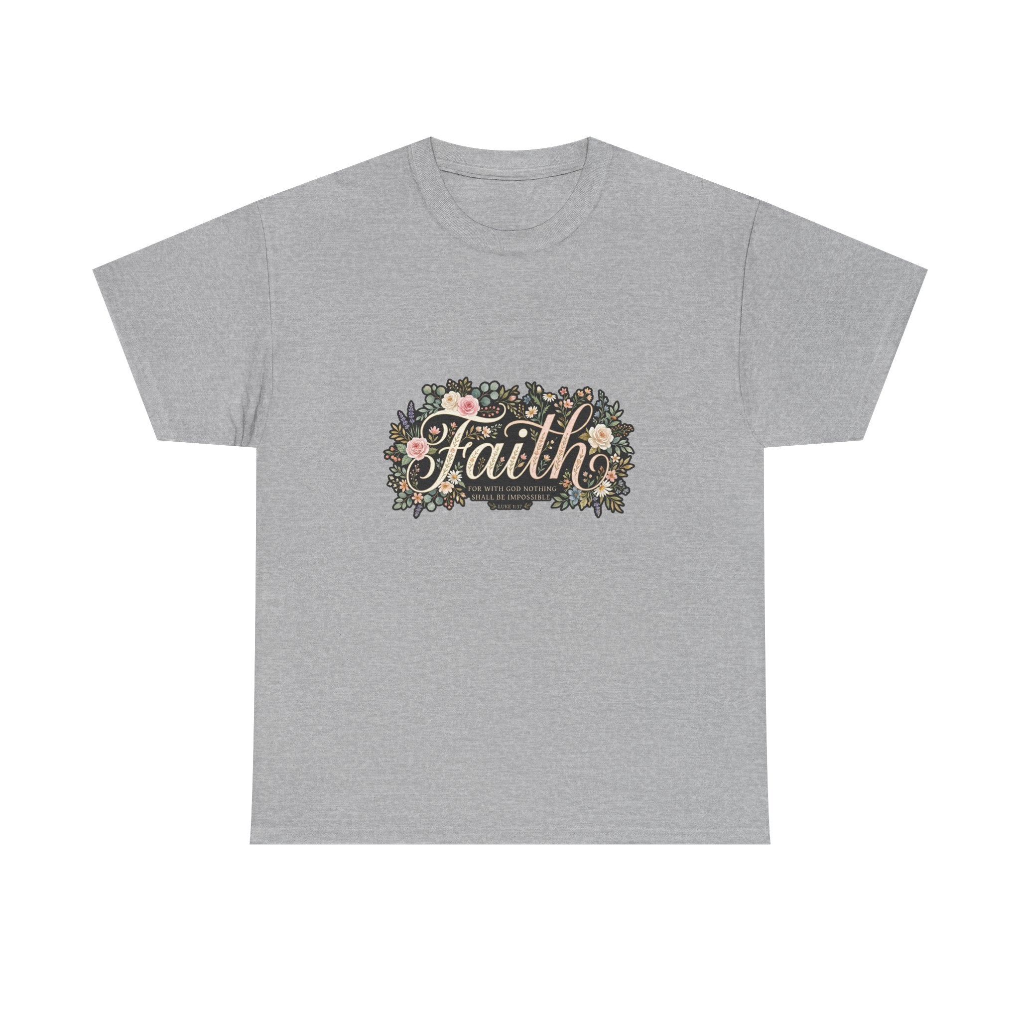 Faith Floral T-Shirt — Inspirational Christian Tee