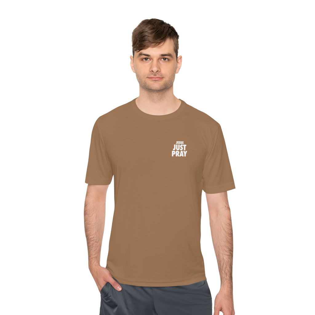 Moisture-Wicking Tee — Minimal "Just Play" Athletic Shirt