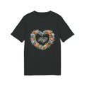 Hope floral heart T-shirt | Flower wreath typography