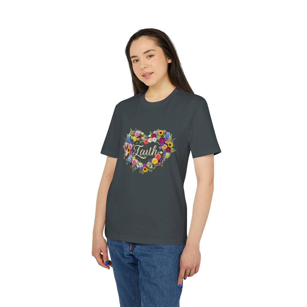 Faith floral heart T-Shirt | Faith shirt