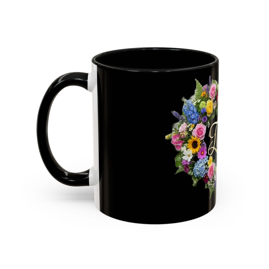 Floral Heart 'Faith' Mug | Accent Coffee Mug 11oz or 15oz