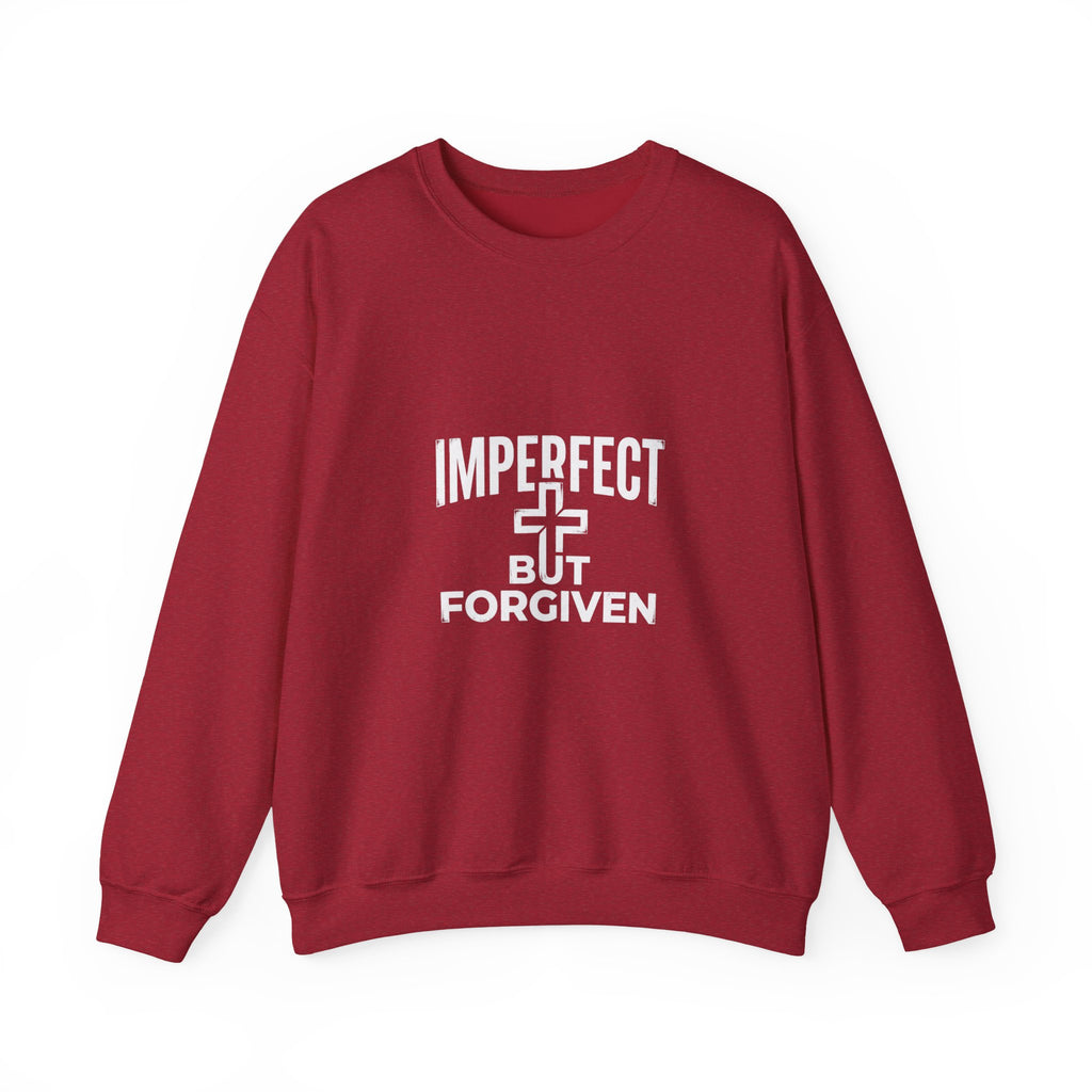 Imperfect But Forgiven sweatshirt | Christian faith cross crewneck