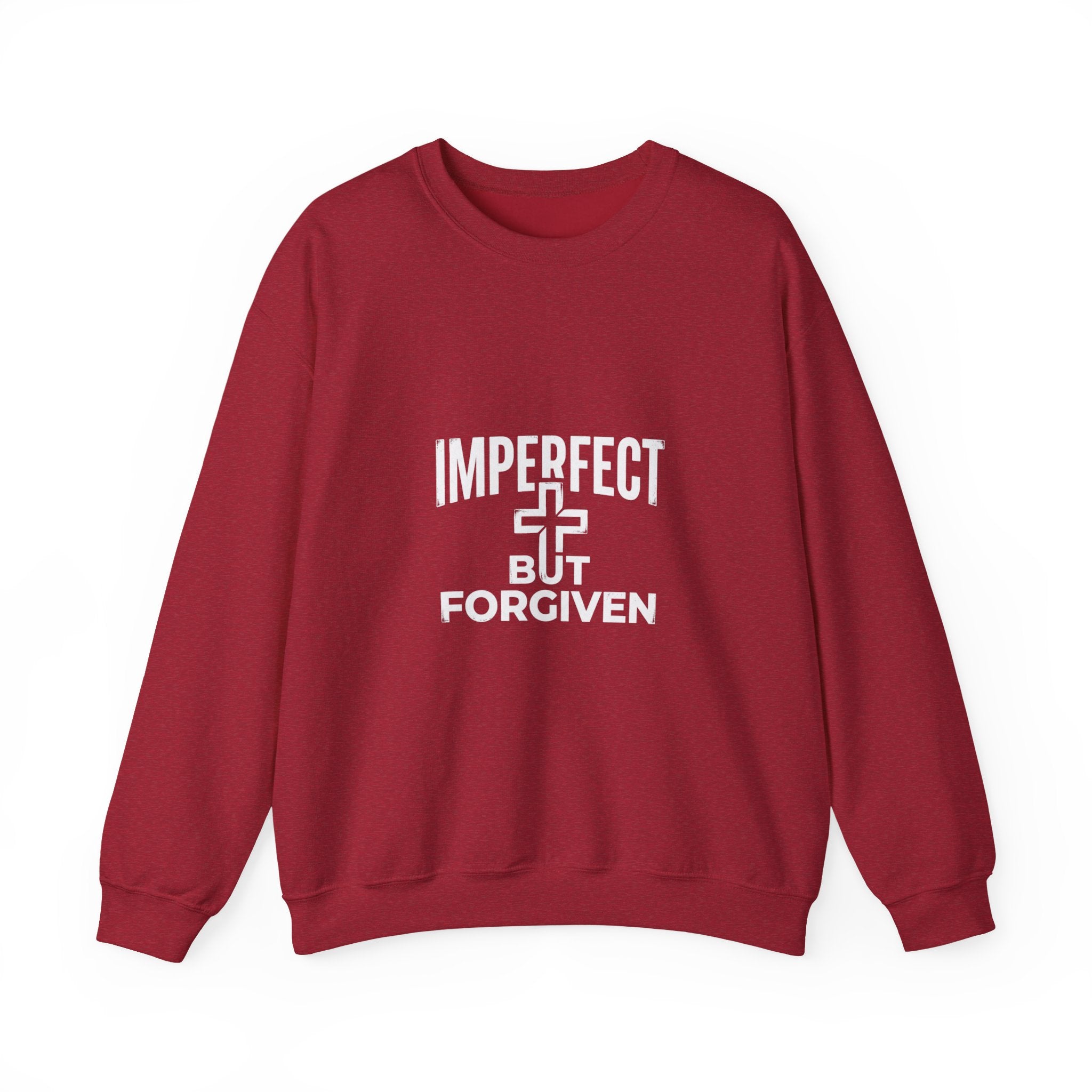 Imperfect But Forgiven sweatshirt | Christian faith cross crewneck