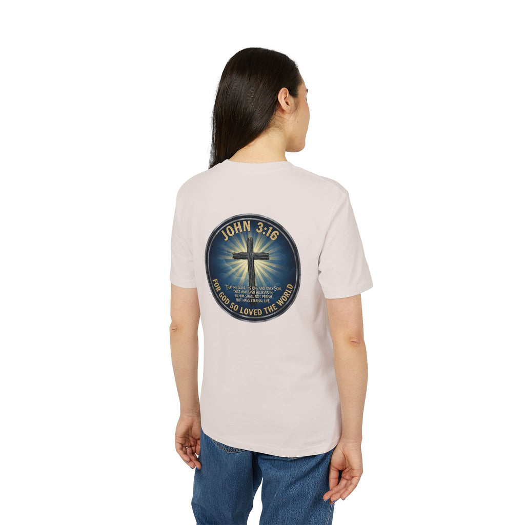 John 3:16 Cross T-shirt | Christian Faith Scripture Tee