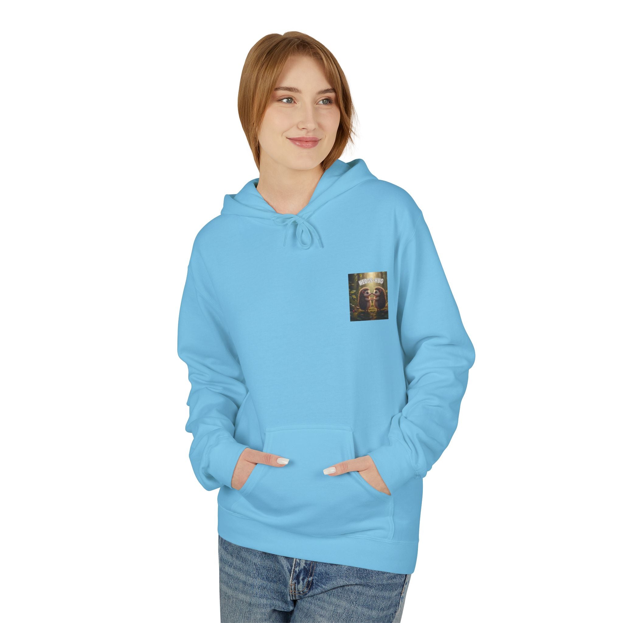 Hedge Hug Hedgehogs Hoodie | Cute Animal Woodland Illustration