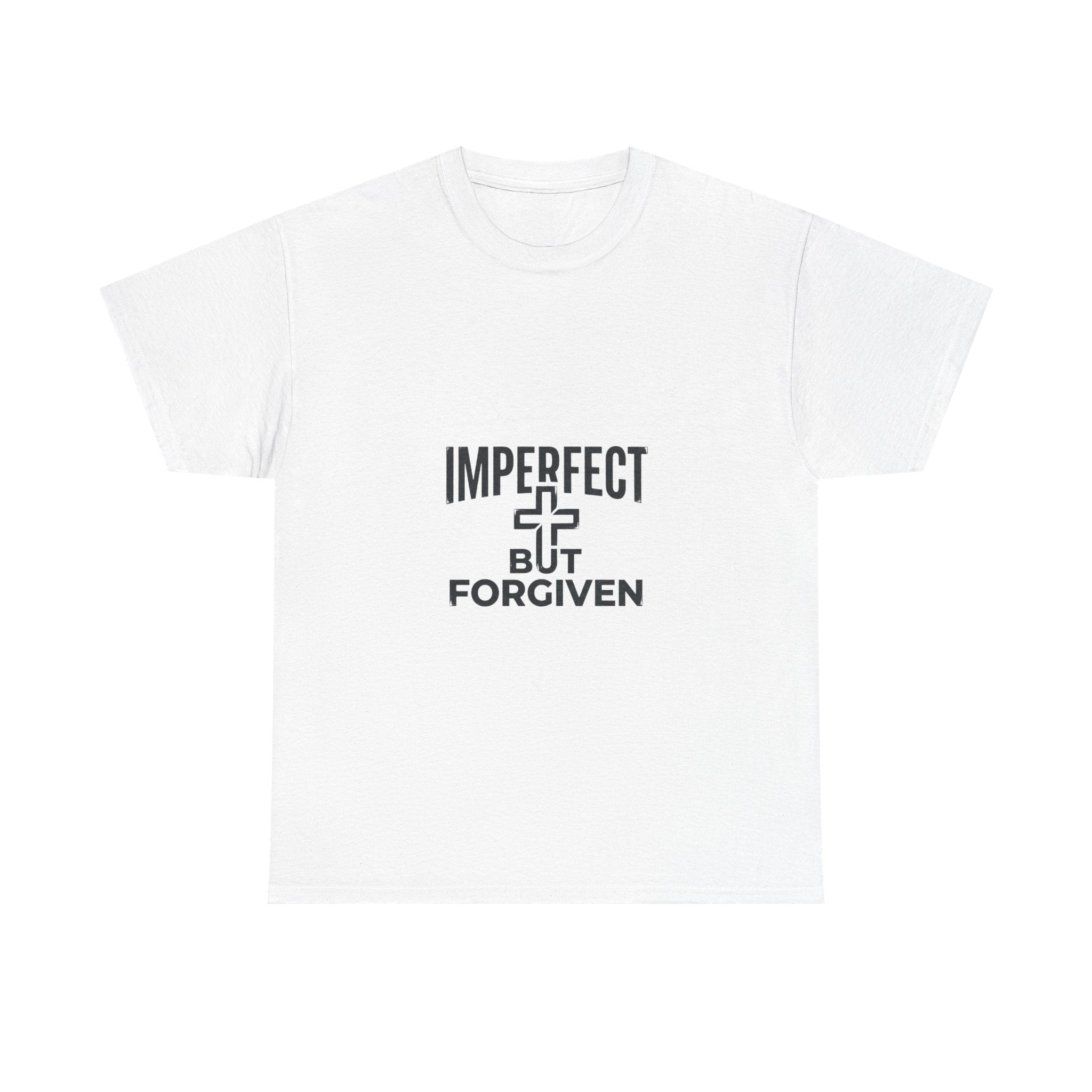 Imperfect But Forgiven T-Shirt | Christian Cross Faith Tee, Religious Apparel