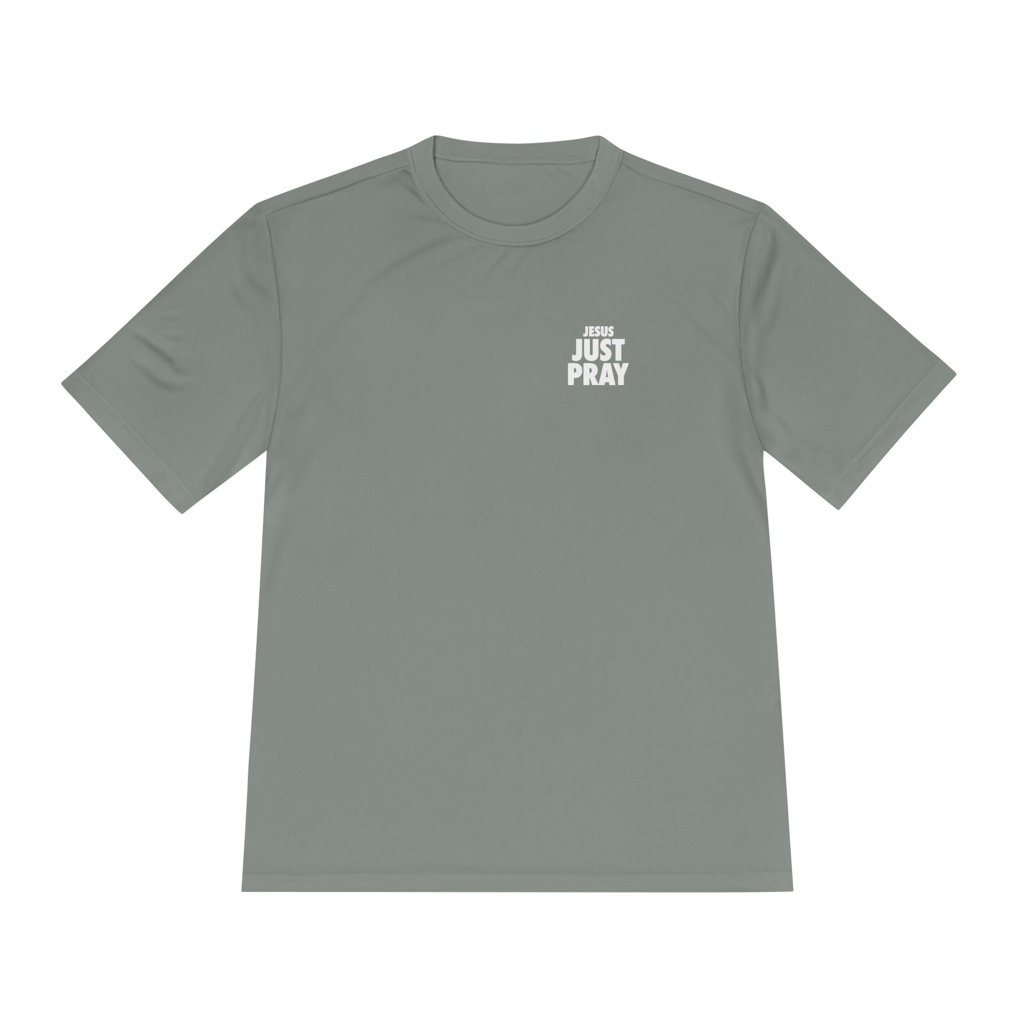 Moisture-Wicking Tee — Minimal "Just Play" Athletic Shirt