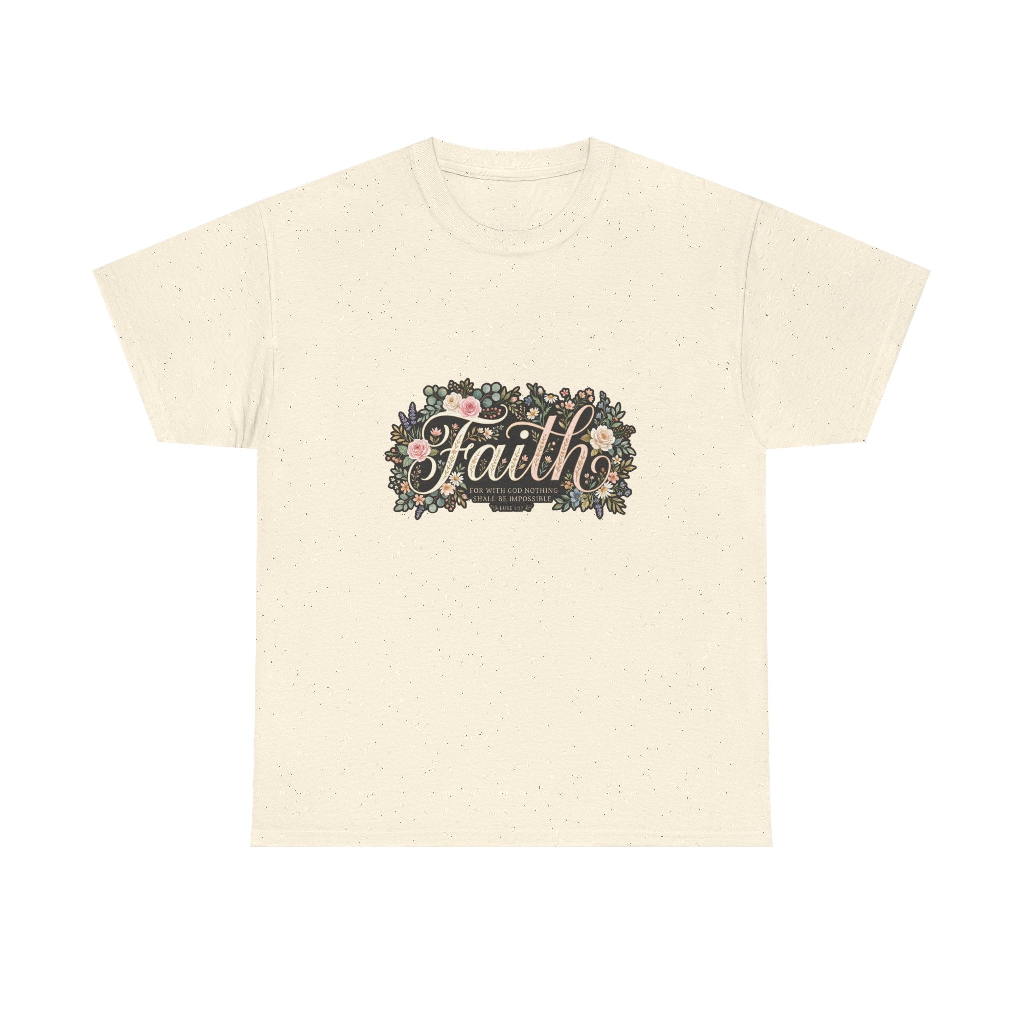 Faith Floral T-Shirt — Inspirational Christian Tee