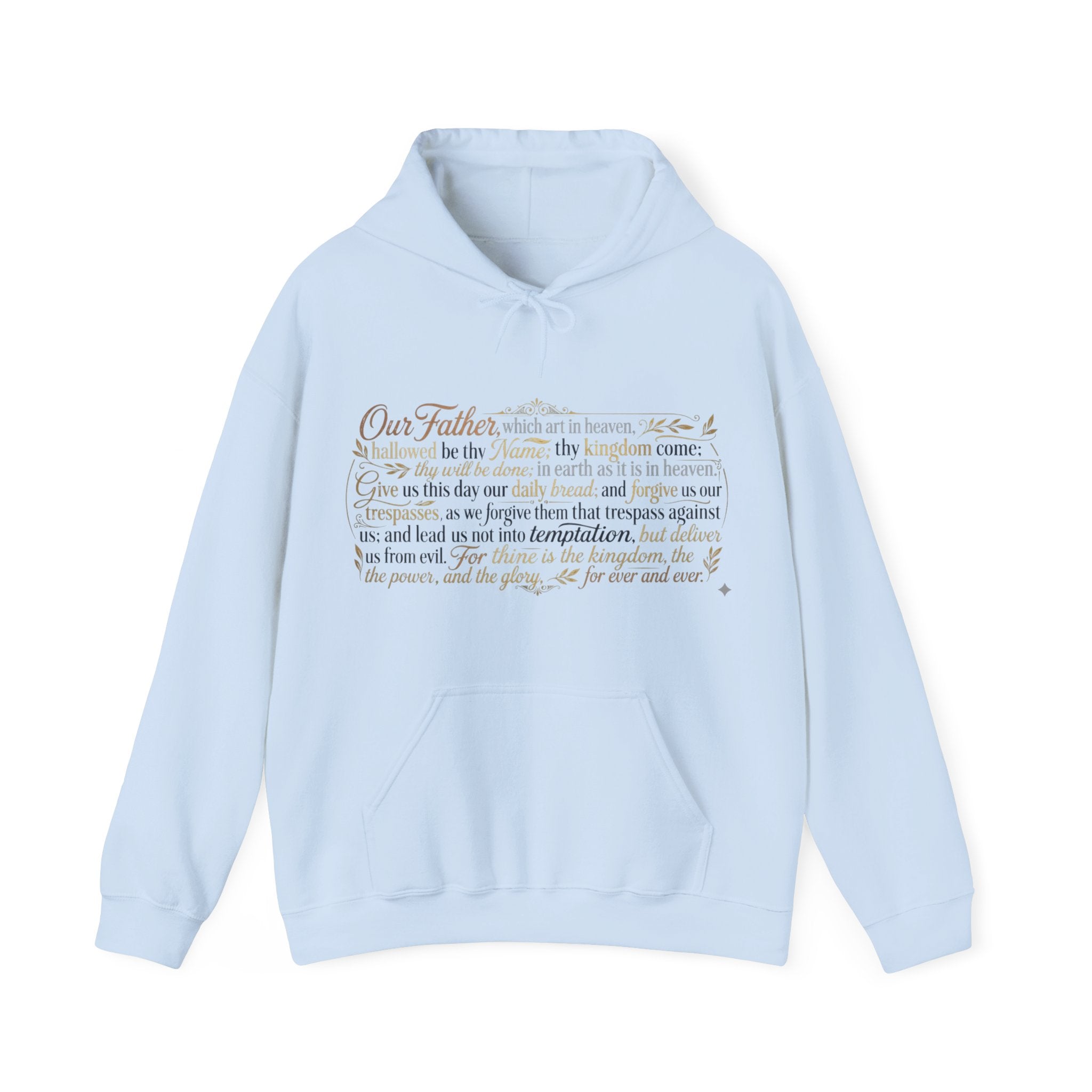 Lord's Prayer Scripture Hoodie | Faith Christian Prayer Pullover