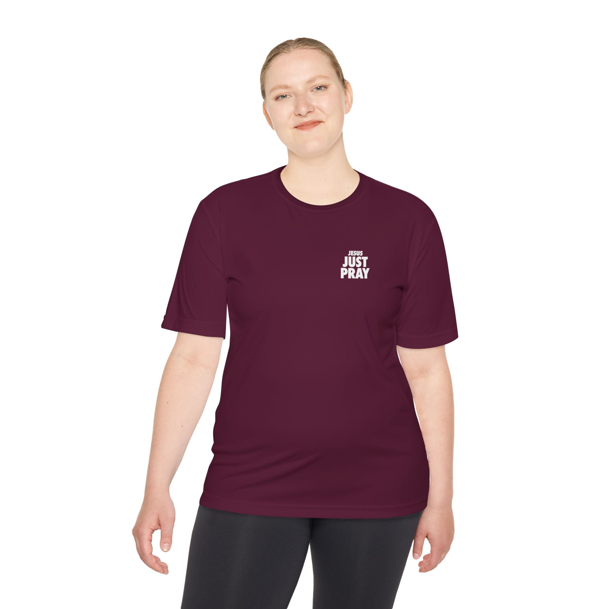 Moisture-Wicking Tee — Minimal "Just Play" Athletic Shirt