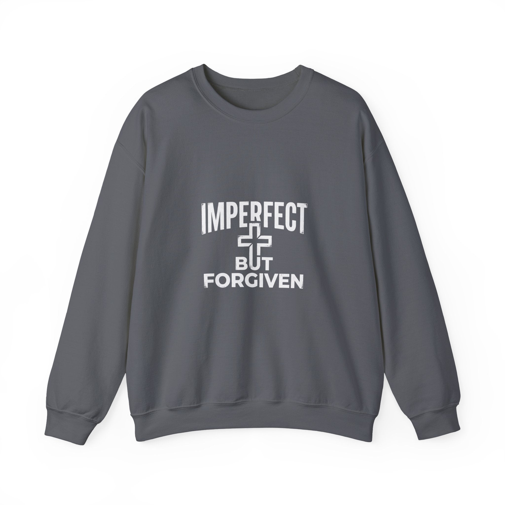 Imperfect But Forgiven sweatshirt | Christian faith cross crewneck