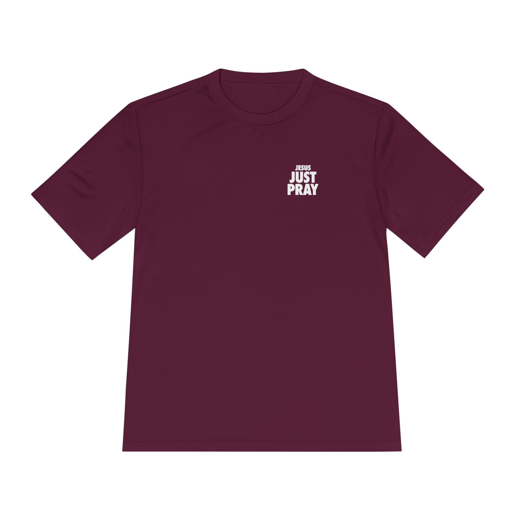 Moisture-Wicking Tee — Minimal "Just Play" Athletic Shirt
