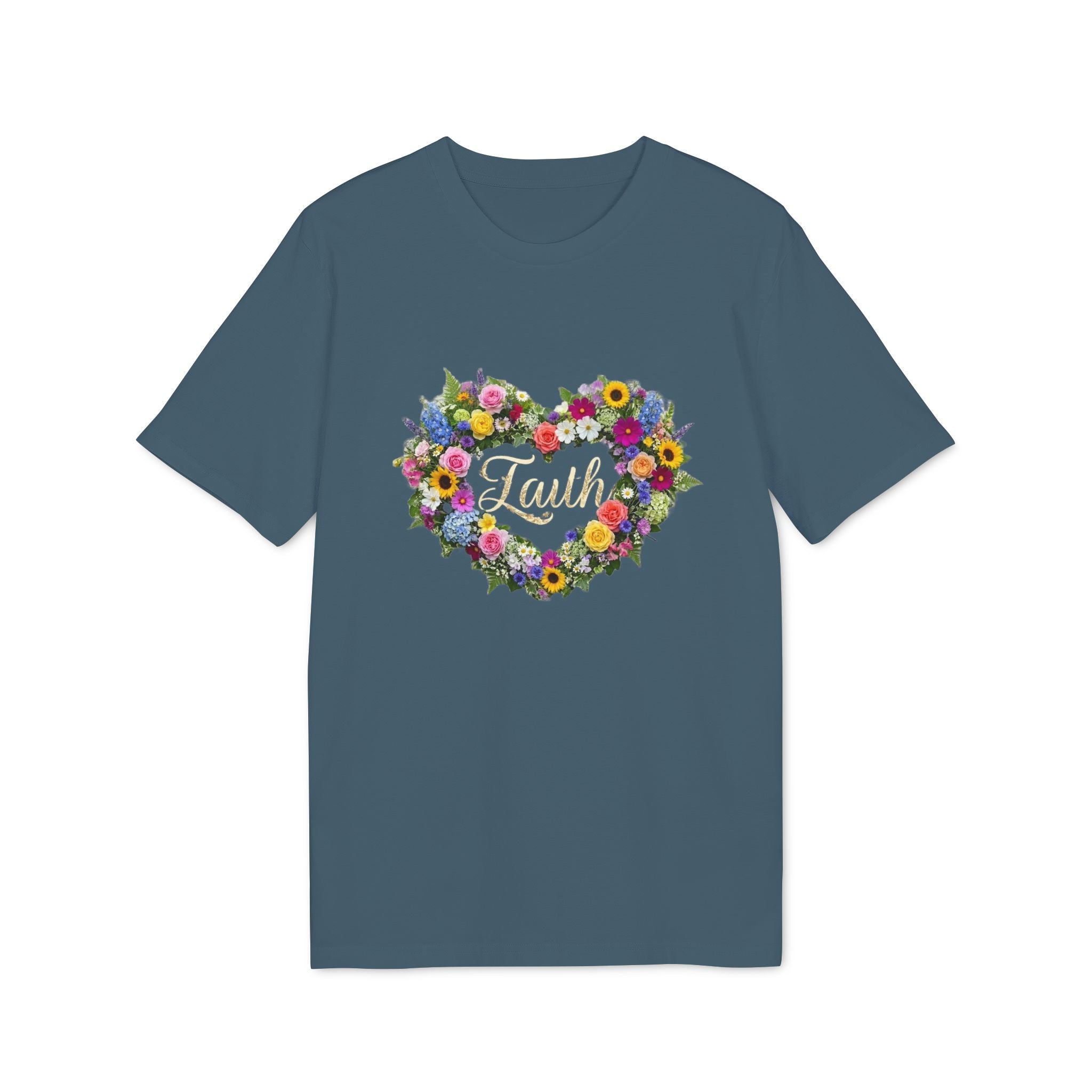 Faith floral heart T-Shirt | Faith shirt