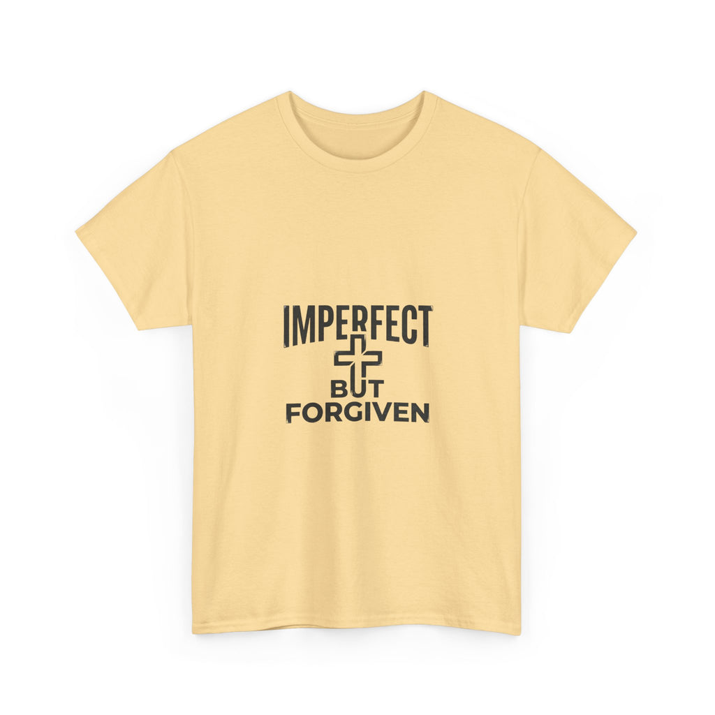 Imperfect But Forgiven T-Shirt | Christian Cross Faith Tee, Religious Apparel