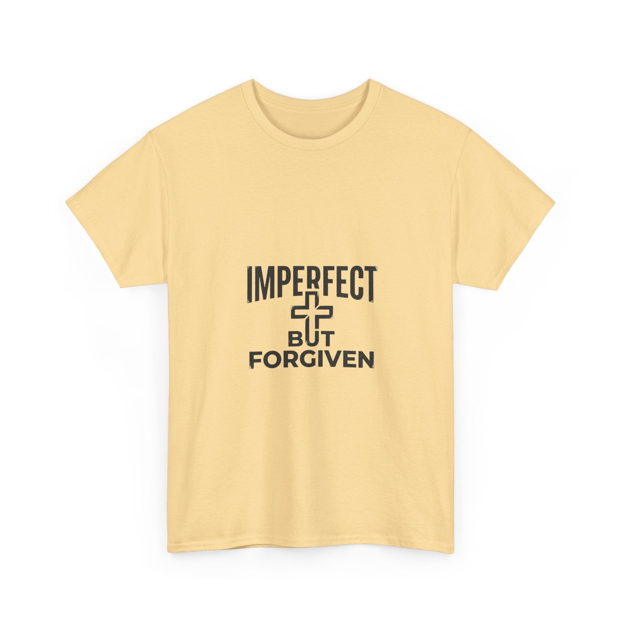 Imperfect But Forgiven T-Shirt | Christian Cross Faith Tee, Religious Apparel