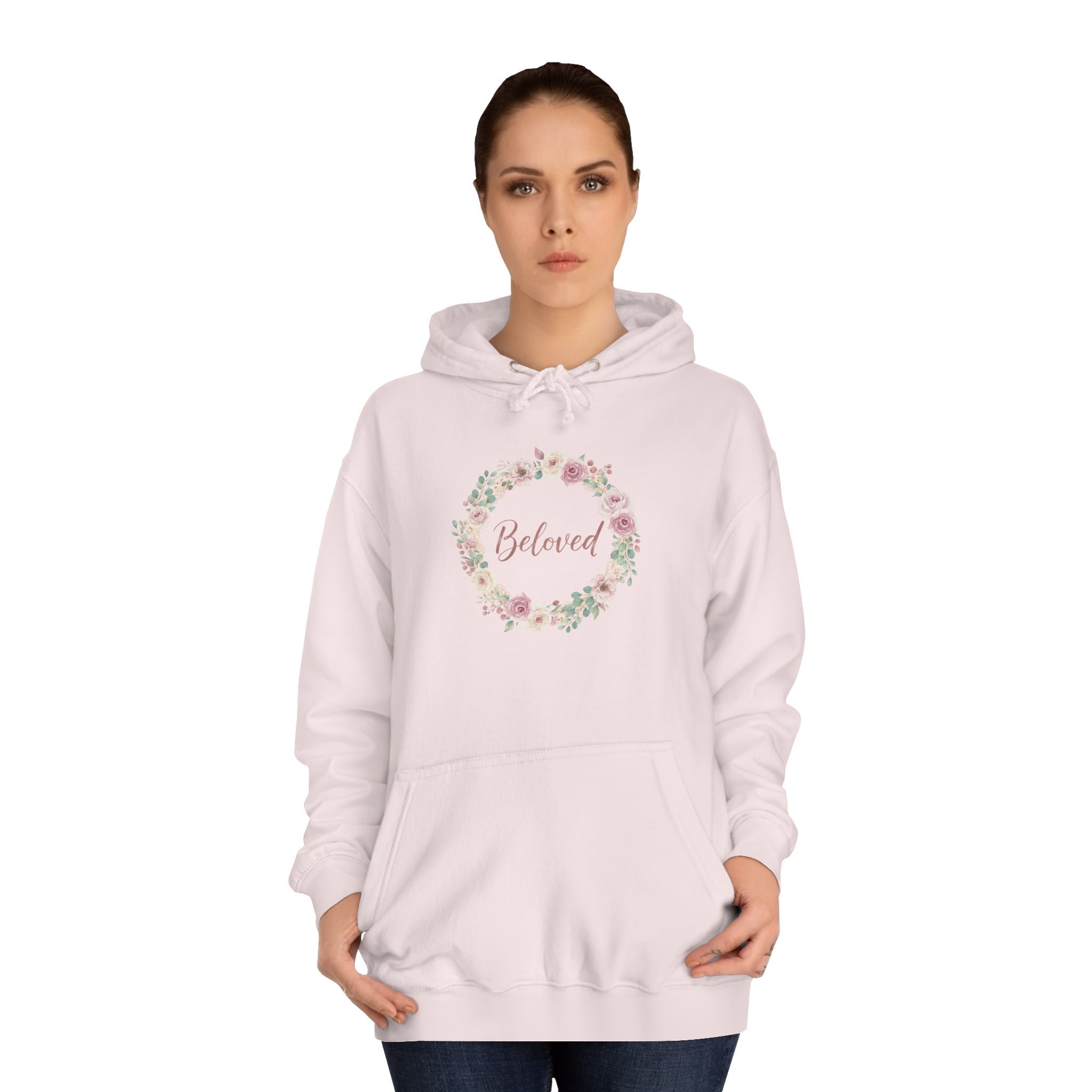 Floral Wreath Beloved Hoodie